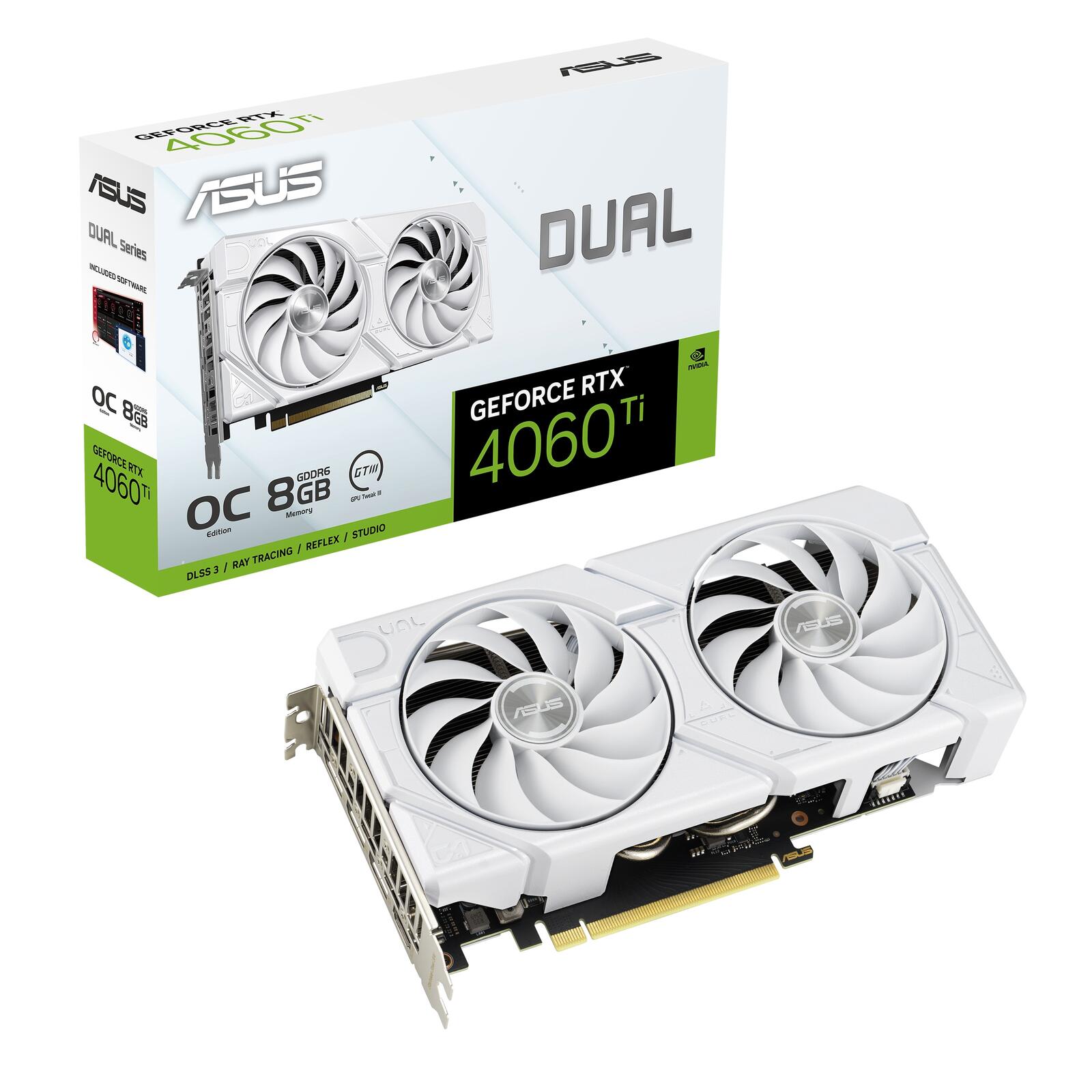 ASUS Dual GeForce RTX 4060 Ti EVO White OC Edition