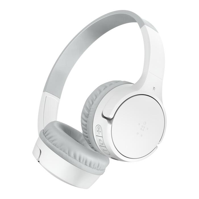 Belkin SoundForm Mini kabelloser On-Ear-Kopfhörer für Kinder, weiß
