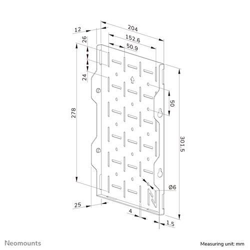Neomounts AWL05-750BL AV-Hardware-Rack
