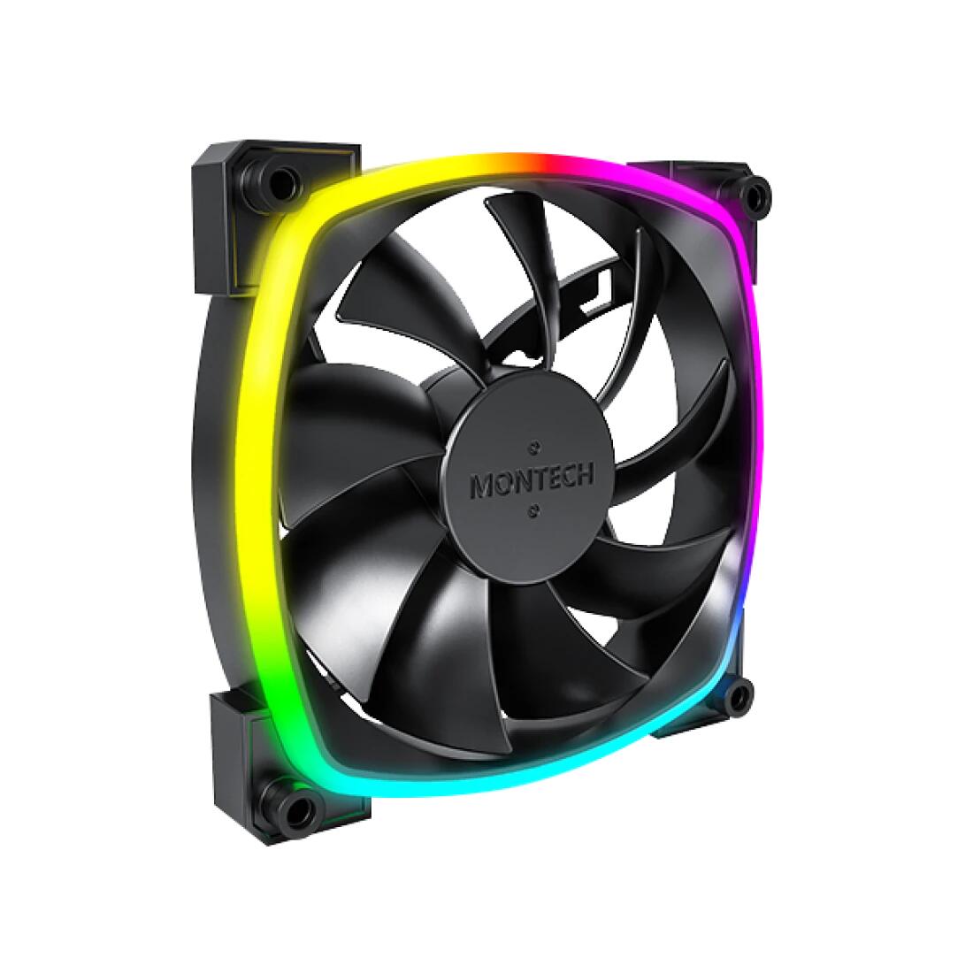 Montech Lüfter AX120 PWM, 120mm, Schwarz