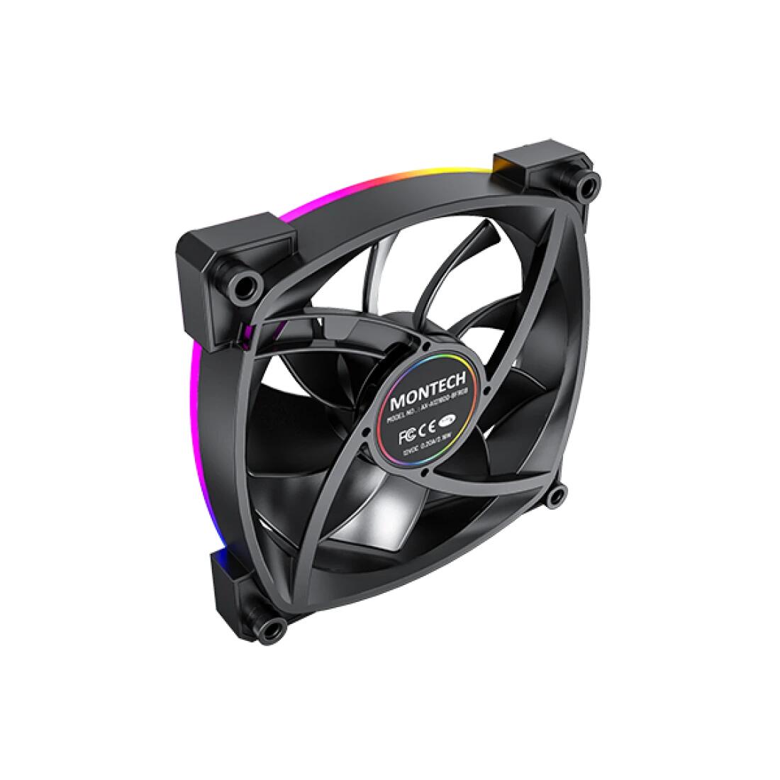 Montech Lüfter AX120 PWM, 120mm, Schwarz