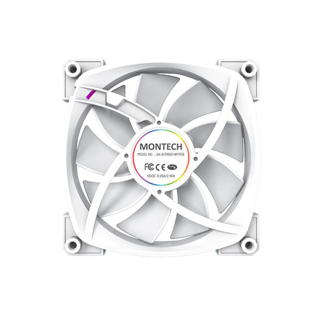 Montech Lüfter AX120 PWM, 120mm, Weiß