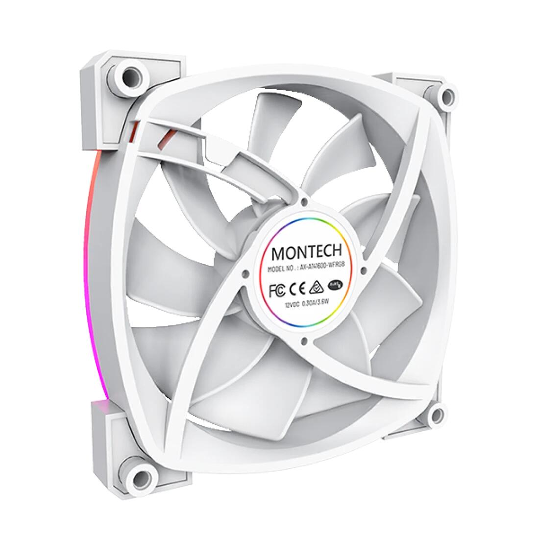 Montech Lüfter AX140 PWM, 140mm, Weiß