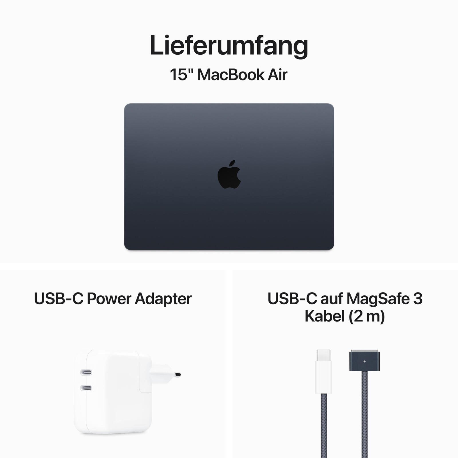 Apple MacBook Air 38,91cm (15,3') mitternacht