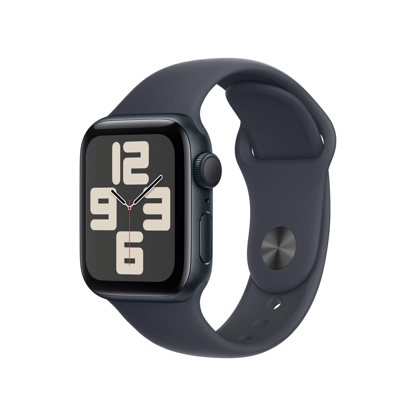 Apple Watch SE (GPS) 40mm Aluminiumgehäuse mitternacht, Sportarmband mitternacht (S/M)