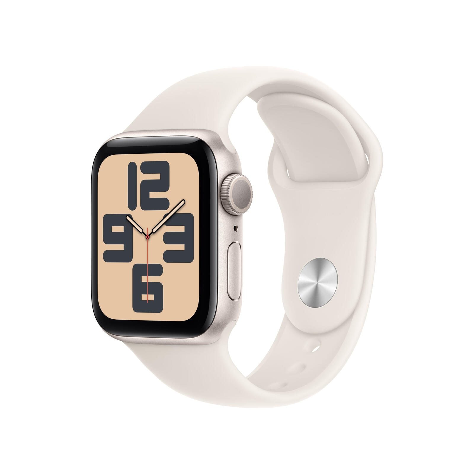 Apple Watch SE (GPS) 40mm Aluminiumgehäuse polarstern, Sportarmband polarstern (M/L)