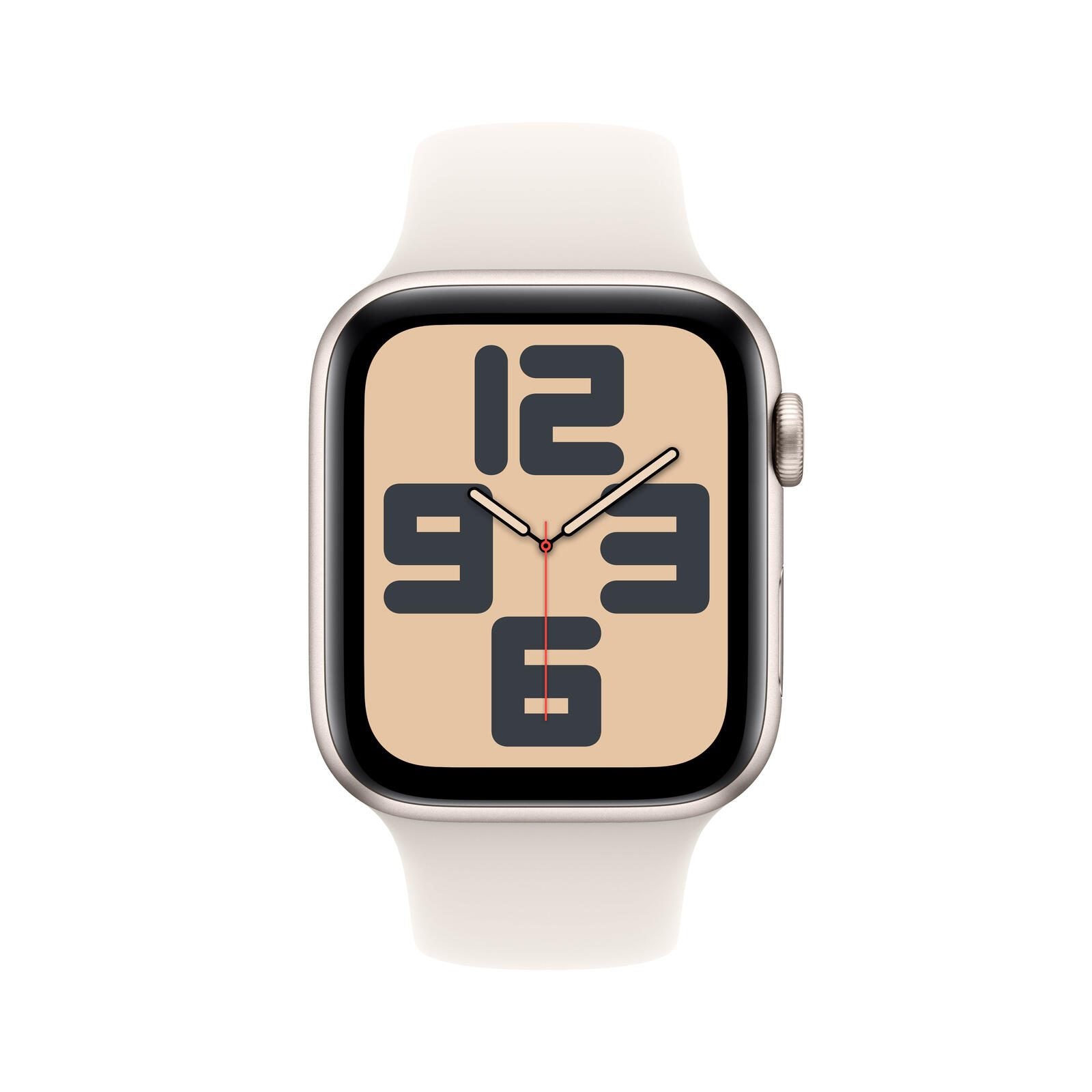 B-WARE Apple Watch SE (GPS) 44mm Aluminiumgehäuse polarstern, Sportarmband polarstern (S/M)