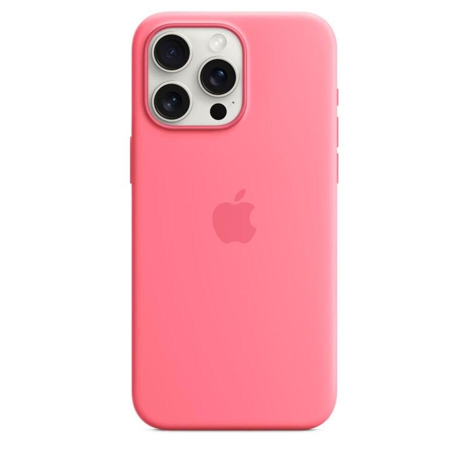 Apple iPhone 15 Pro Max Silikon Case mit MagSafe - Pink