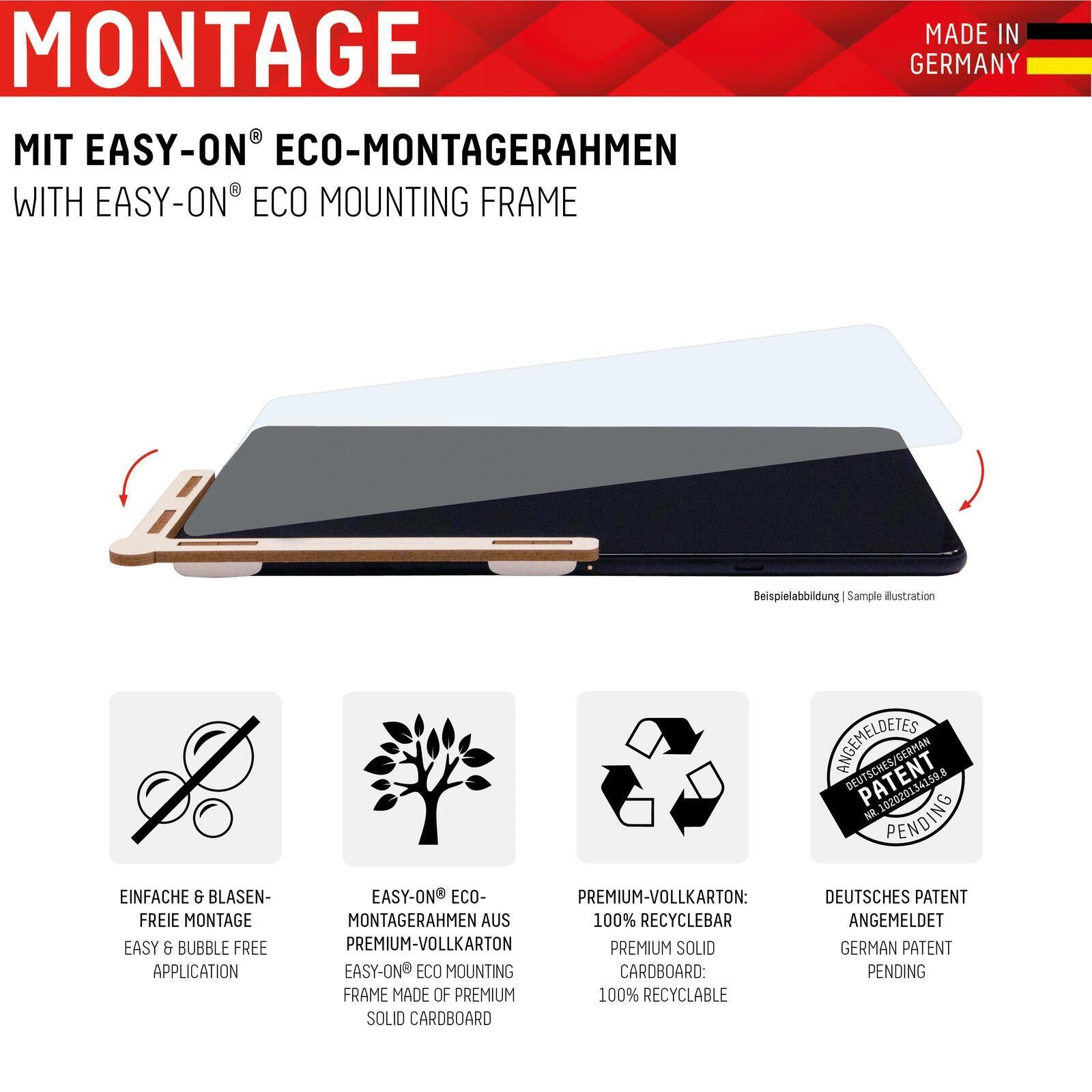 DISPLEX Tablet Glass (9H) & Privacy Safe Blickschutzfilter für iPad 10,9'' (10. Generation)