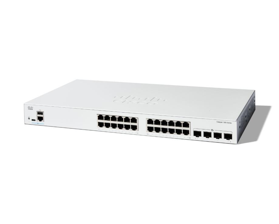 Cisco Catalyst 1300-24T-4X Switch 24x 1GbE + 4x 10GbE SFP+ L3 managed