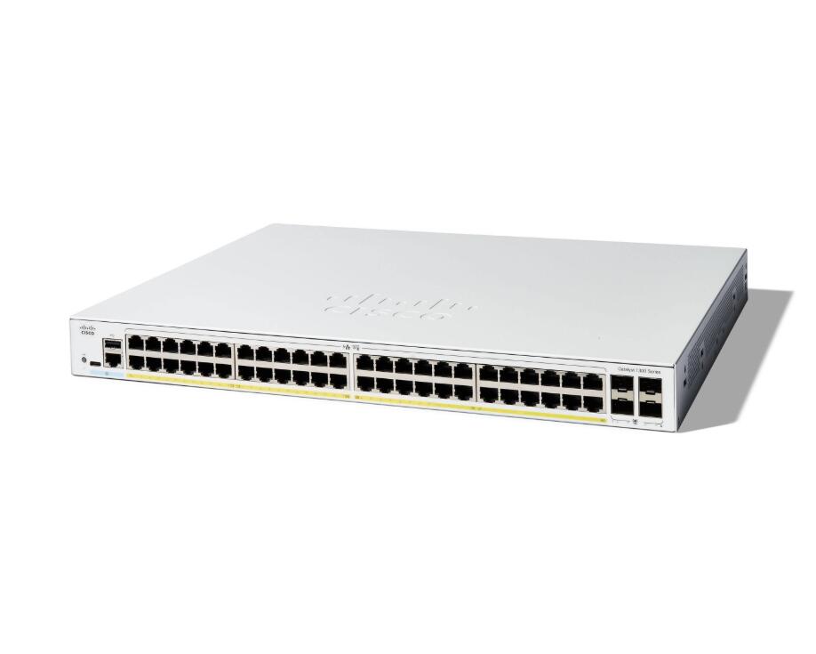 Cisco Catalyst 1300-48FP-4G Switch 24x 1GbE + 4x 1GbE SFP L3 managed