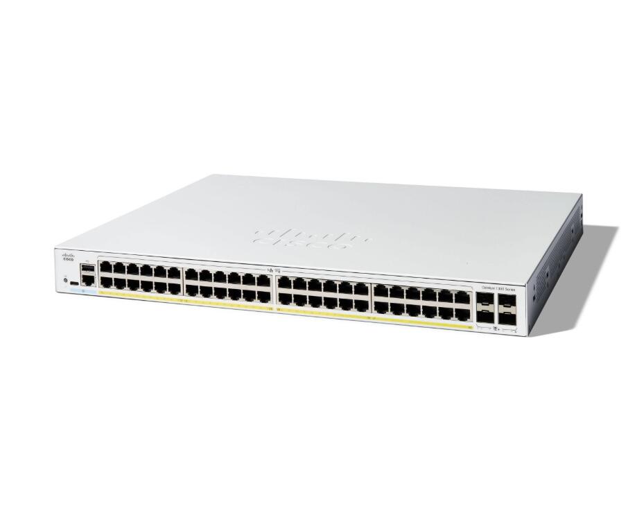 Cisco Catalyst 1300-48FP-4X Switch 24x 1GbE + 4x 10GbE SFP+ L3 managed