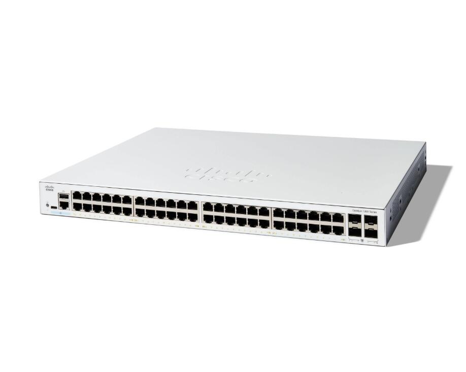 Cisco Catalyst 1300-48T-4G Switch 24x 1GbE + 4x 1GbE SFP L3 managed