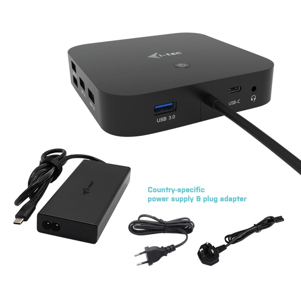 I-TEC USB-C Dual Display Docking Station mit Power Delivery 100W