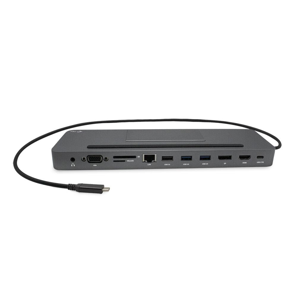 I-TEC USB-C Metal 4K 3x Display Docking Station mit Power Delivery 85W und Netzteil 100W