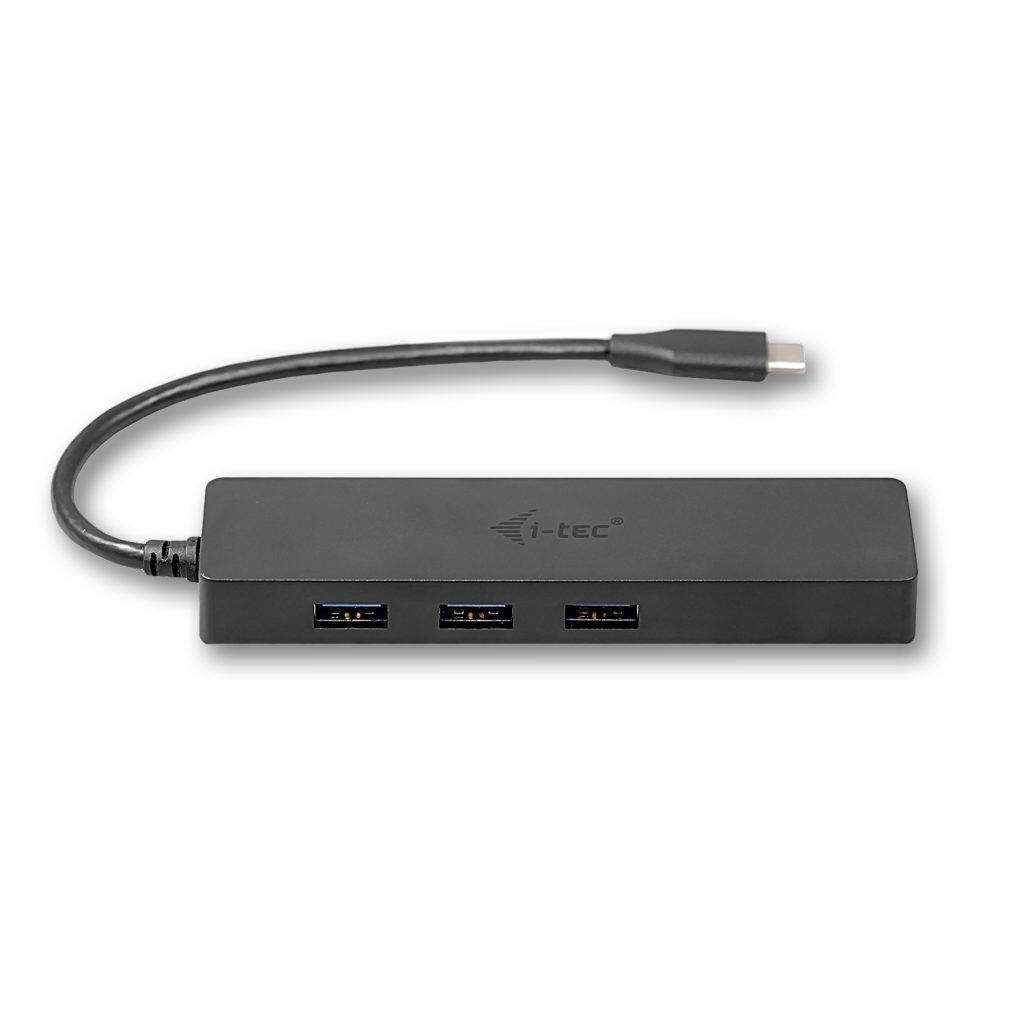 I-TEC USB-C Slim Hub 3 Port mit GLAN