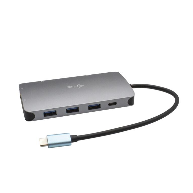 I-TEC USB-C Metal Nano Docking Station mit Netzteil 100W