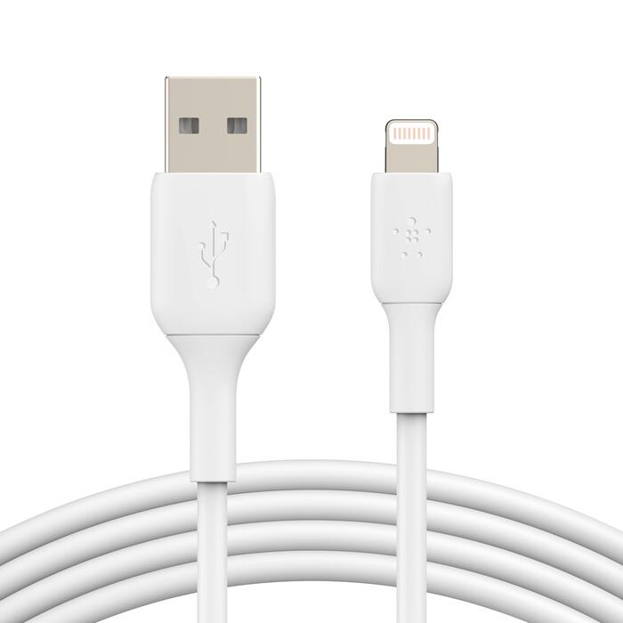 Belkin BoostCharge 3 m Lightning/USB-A Kabel, weiß