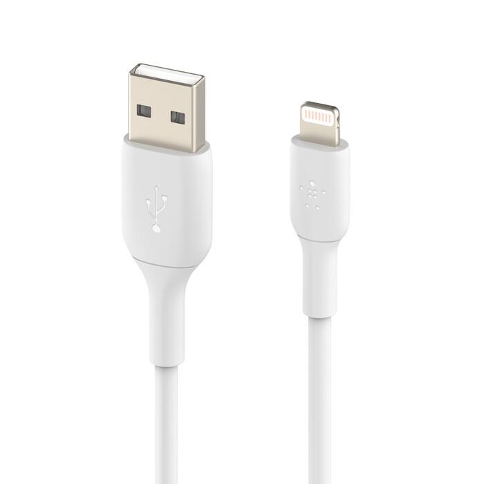 Belkin BoostCharge 3 m Lightning/USB-A Kabel, weiß