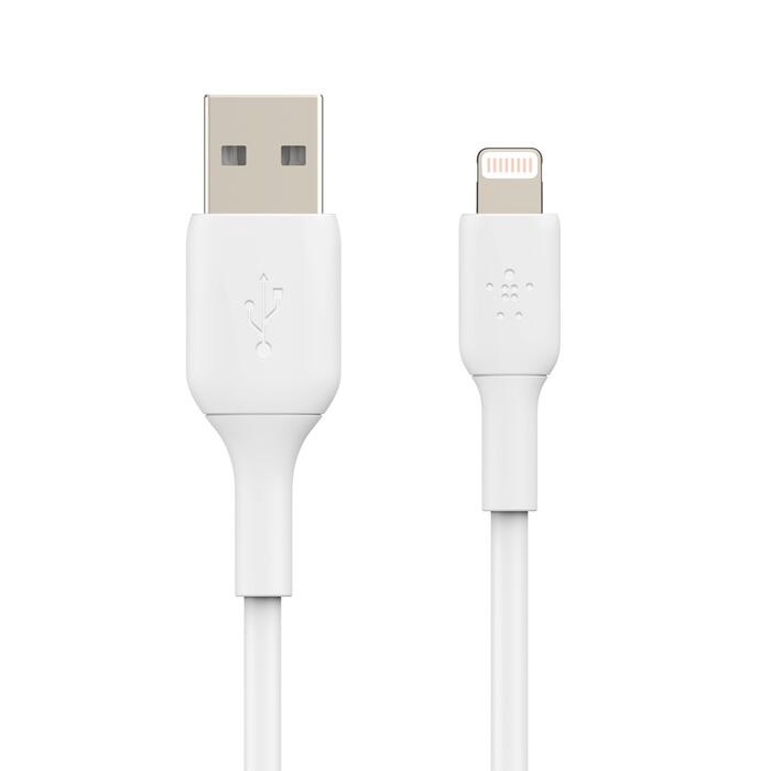 Belkin BoostCharge 3 m Lightning/USB-A Kabel, weiß