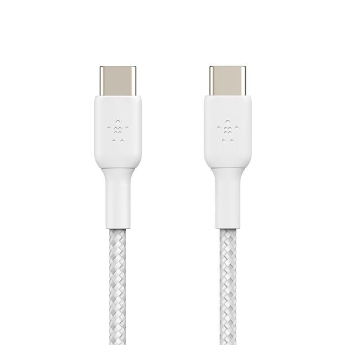 Belkin BoostCharge geflochtenes 1 m USB-C/USB-C Kabel, weiß