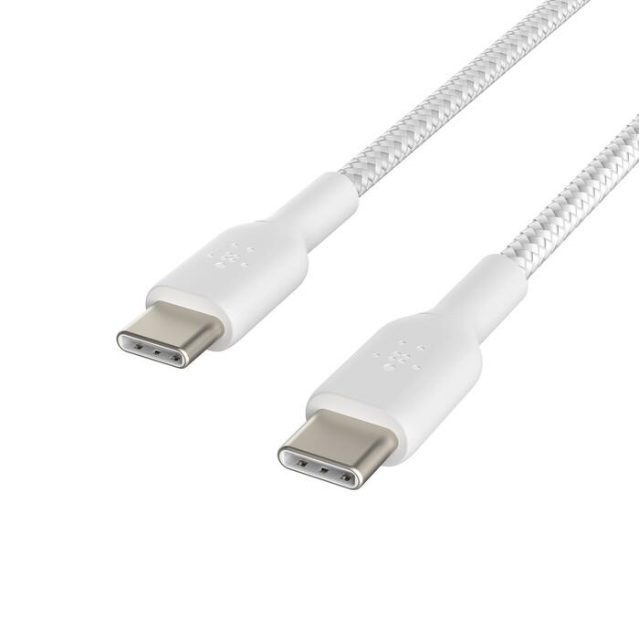 Belkin BoostCharge geflochtenes 1 m USB-C/USB-C Kabel, weiß
