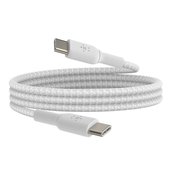 Belkin BoostCharge geflochtenes 1 m USB-C/USB-C Kabel, weiß