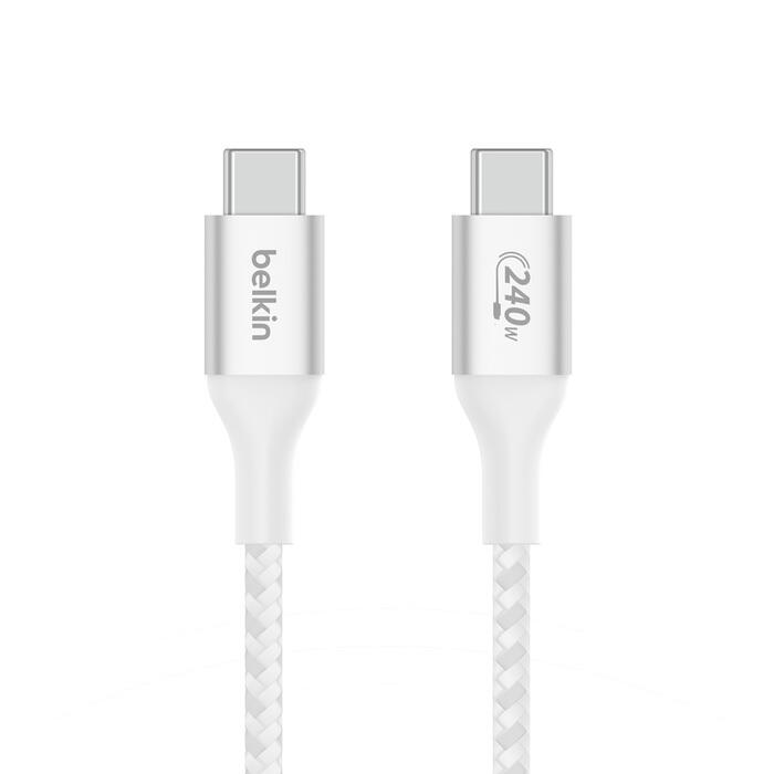 Belkin BoostCharge 2 m USB-C/USB-C Kabel 240 W, weiß