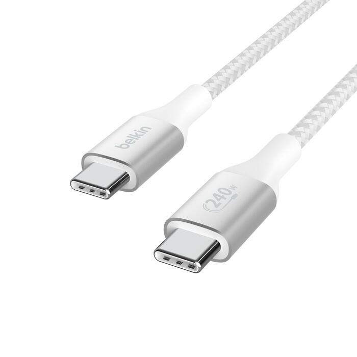 Belkin BoostCharge 2 m USB-C/USB-C Kabel 240 W, weiß