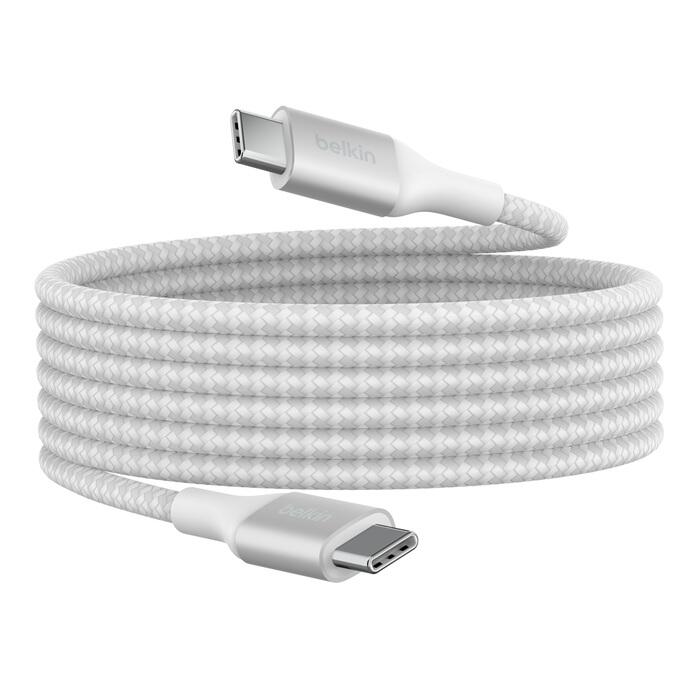 Belkin BoostCharge 2 m USB-C/USB-C Kabel 240 W, weiß