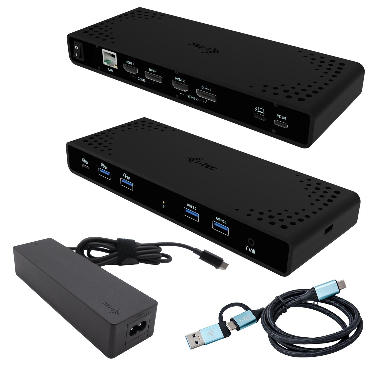I-TEC Universal Dual 4K Display Docking Station mit Power Delivery 85W