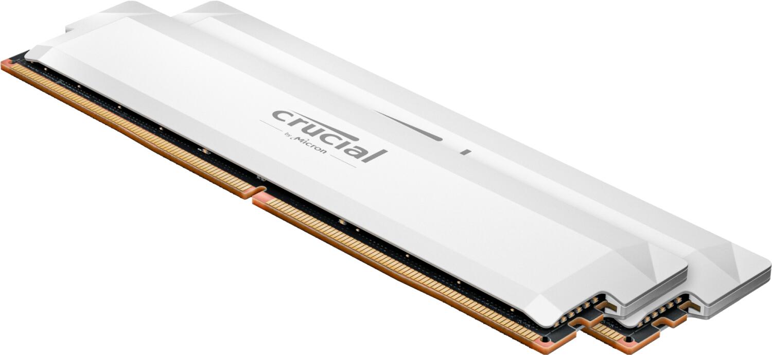 Crucial RAM Pro 64GB (2x32GB) Kit DDR5 6400MHz UDIMM weiß