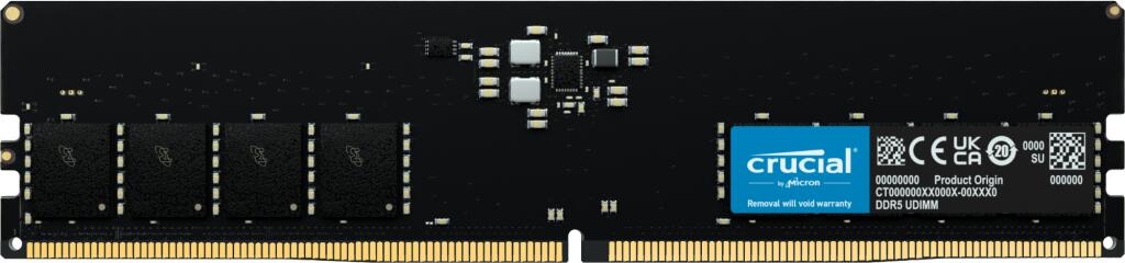 Crucial RAM 16GB (1x16GB) DDR5 4800MHz UDIMM schwarz