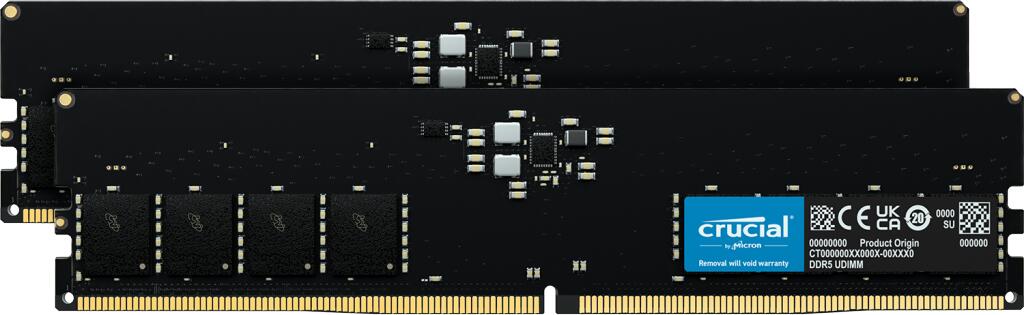 Crucial RAM 128GB (2x64GB) Kit DDR5 5600MHz UDIMM schwarz