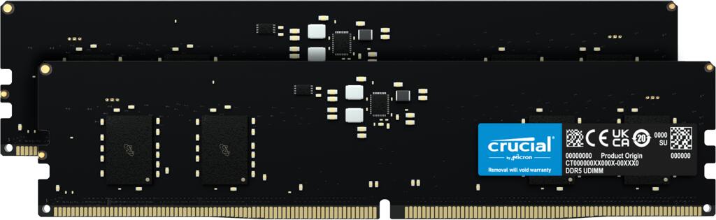 Crucial RAM 16GB (2x8GB) Kit DDR5 5600MHz UDIMM schwarz