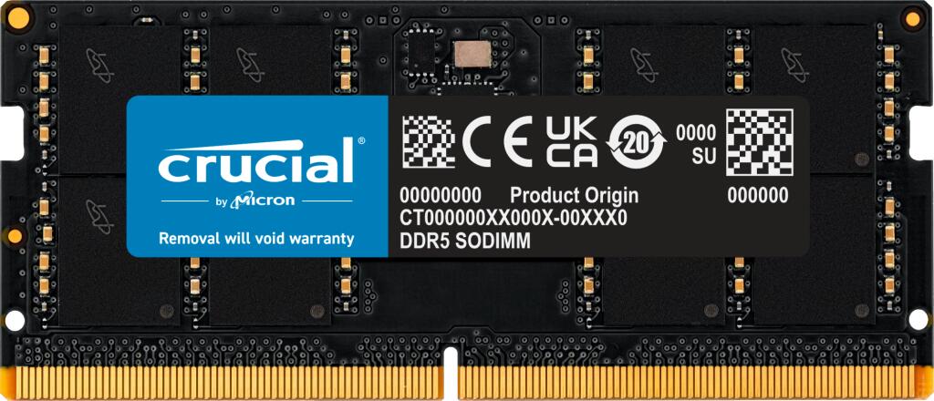 Crucial RAM 48GB (1x48GB) DDR5 5600MHz SODIMM schwarz