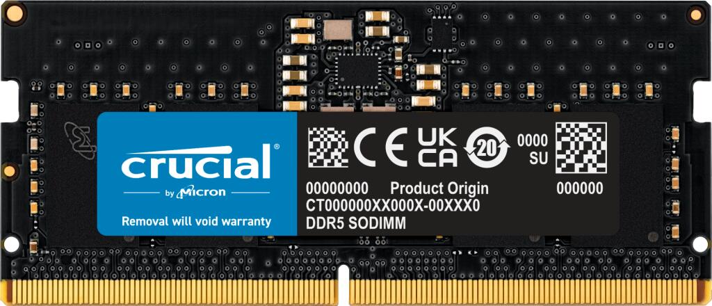 Crucial RAM 8GB (1x8GB) DDR5 4800MHz SODIMM schwarz