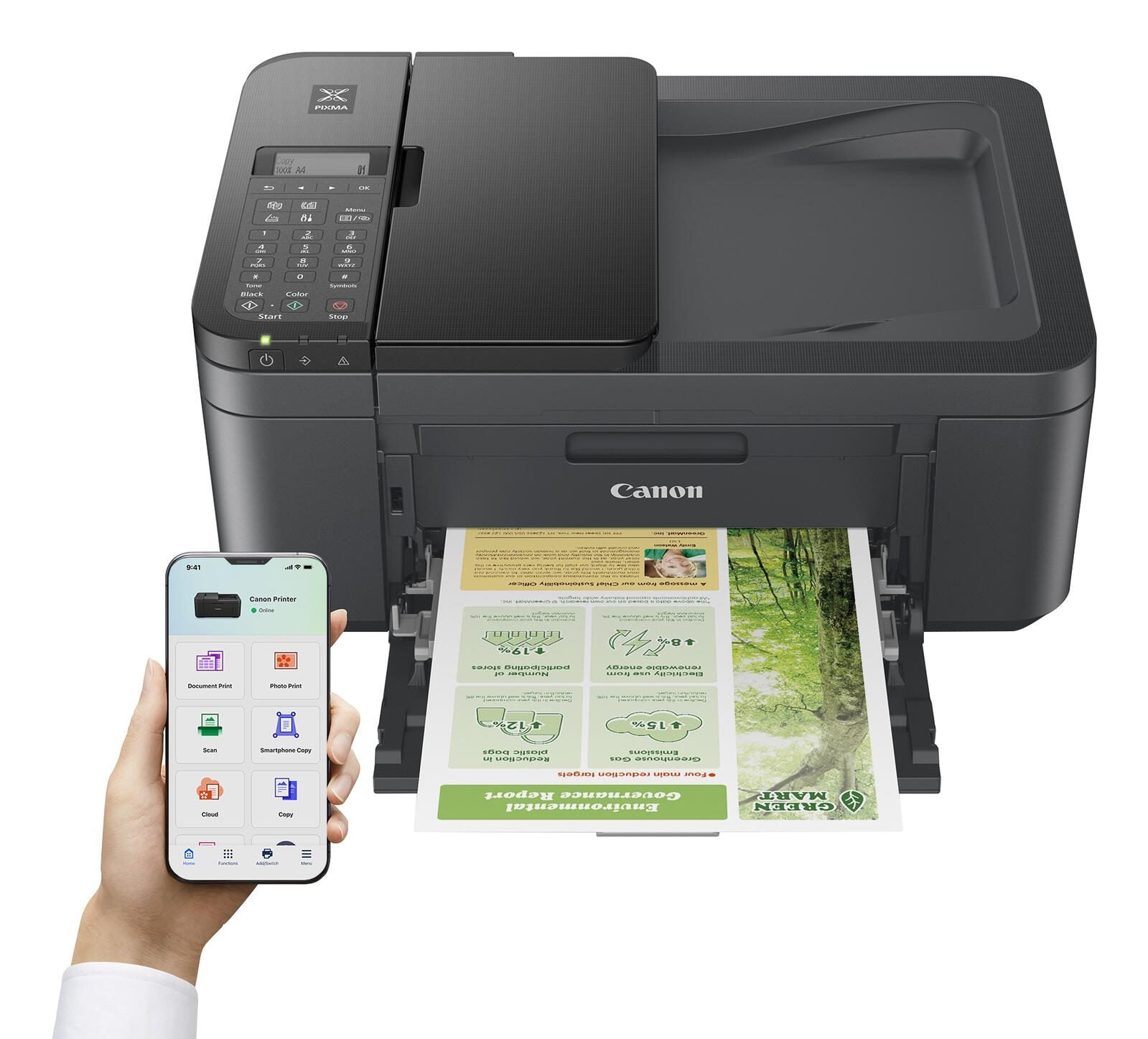 Canon PIXMA TR4755i Tintenstrahl-Multifunktionsgerät (Schwarz)