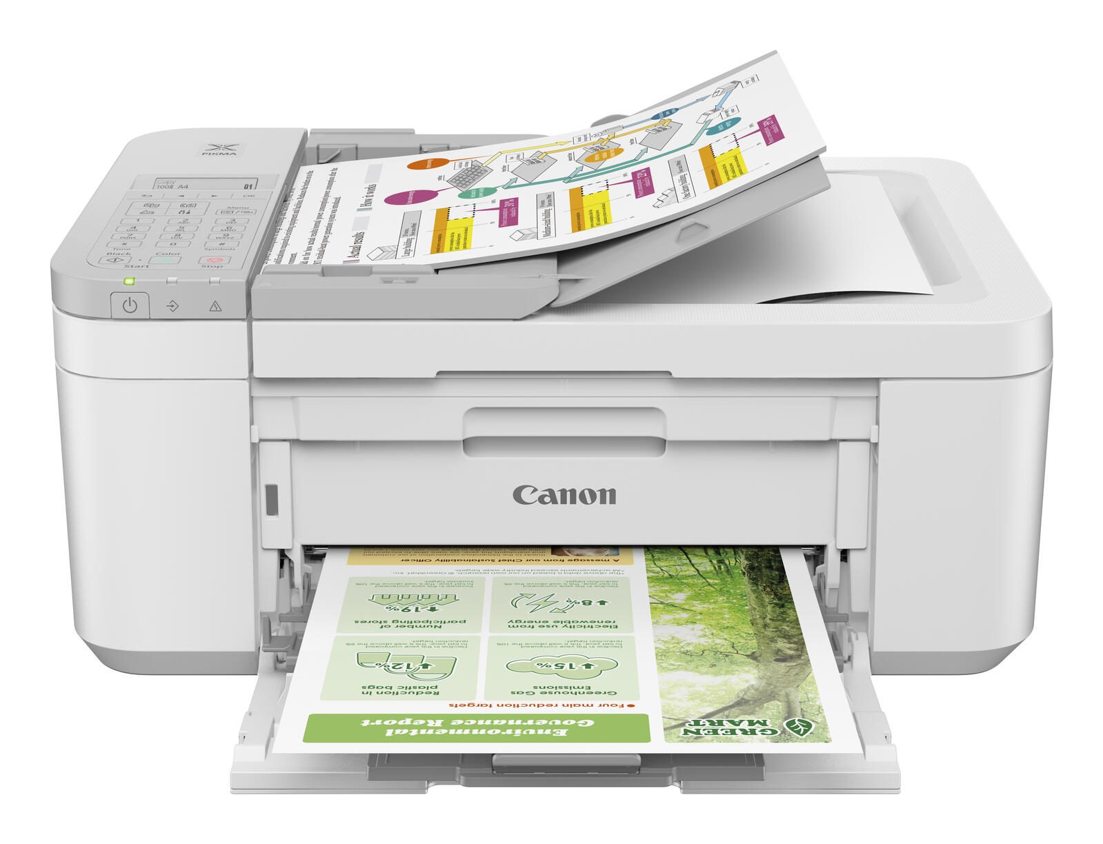 Canon PIXMA TR4756i Tintenstrahl-Multifunktionsgerät (Weiß)