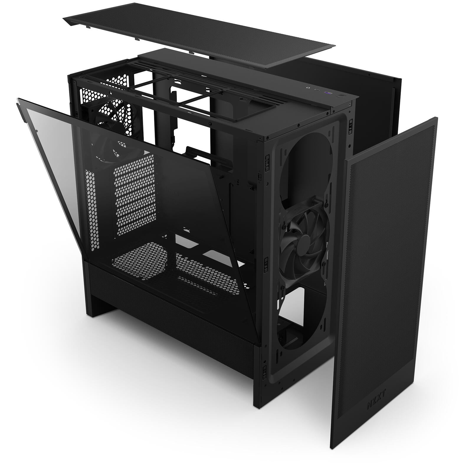 NZXT H5 Flow Mid-Tower-Gehäuse, Schwarz