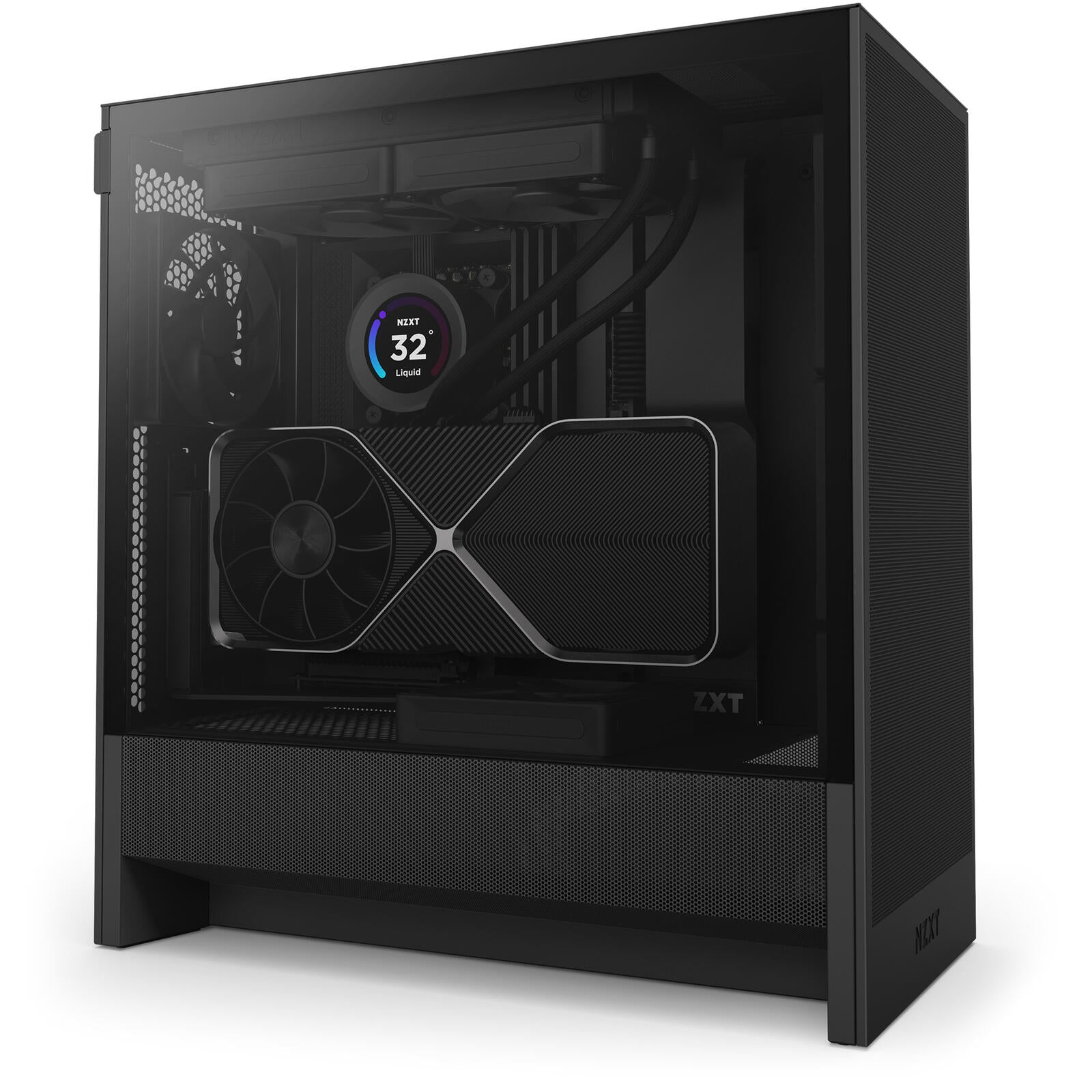 NZXT H5 Flow Mid-Tower-Gehäuse, Schwarz