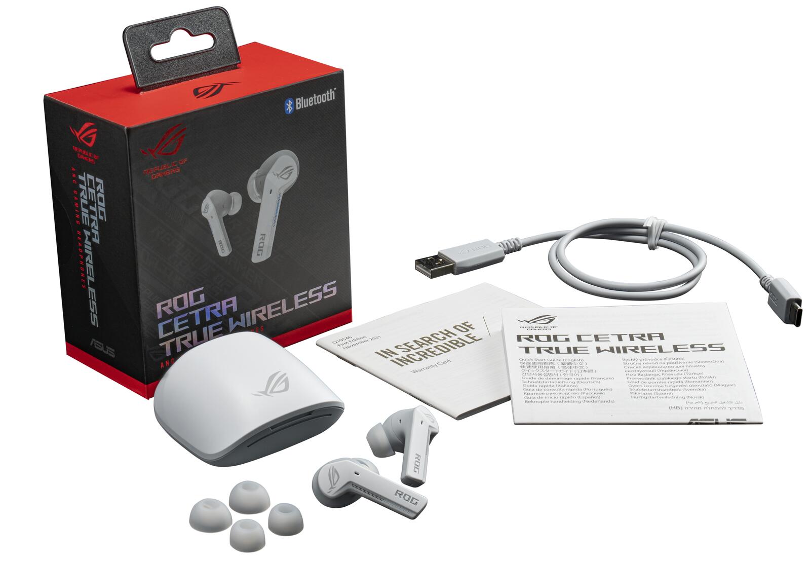 ASUS ROG Cetra True Wireless In-Ear Gaming Kopfhörer, weiß