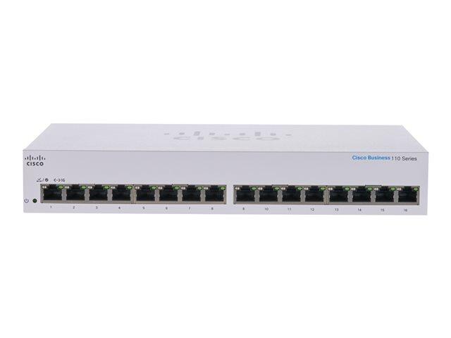 Cisco Switch Business 110-Series 16-Port 1GbE unmanaged