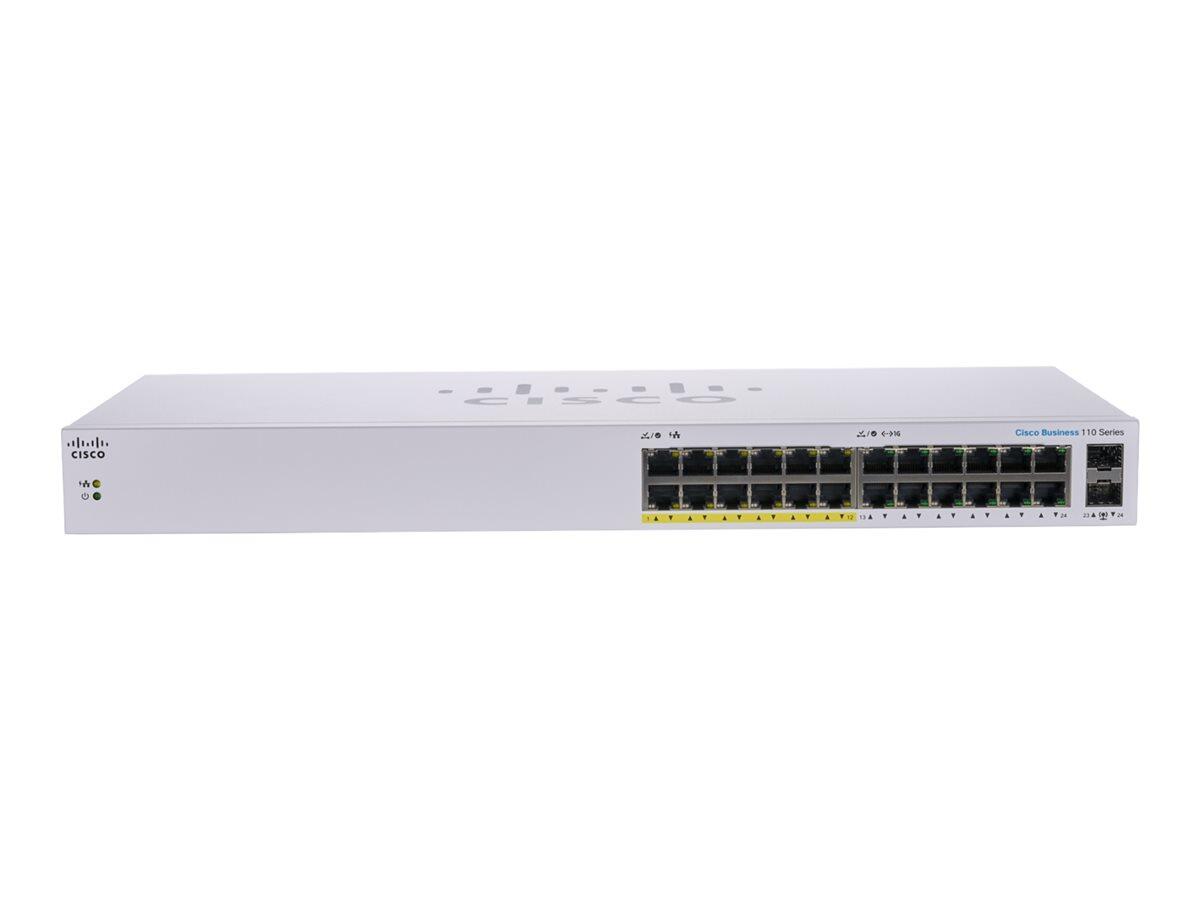 Cisco Switch Business 110-Series 26-Port 1GbE 100W PoE unmanaged