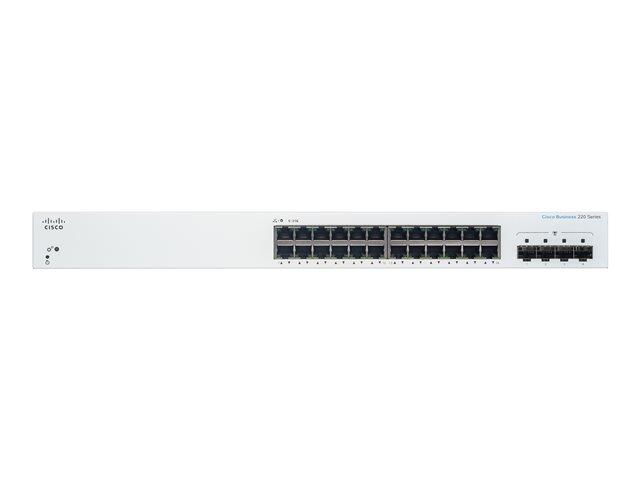Cisco Switch Business 220-Series 28-Port 1GbE smart managed