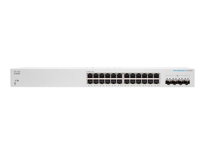 Cisco Switch Business 220-Series 28-Port 1/10GbE smart managed
