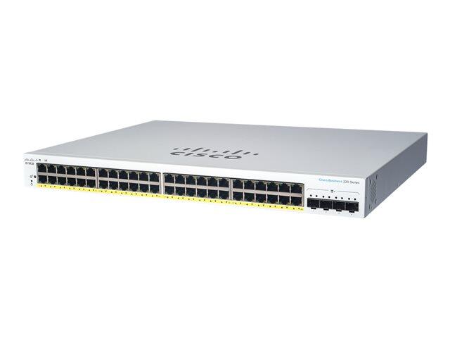 Cisco Switch Business 220-Series 52-Port 1GbE smart managed
