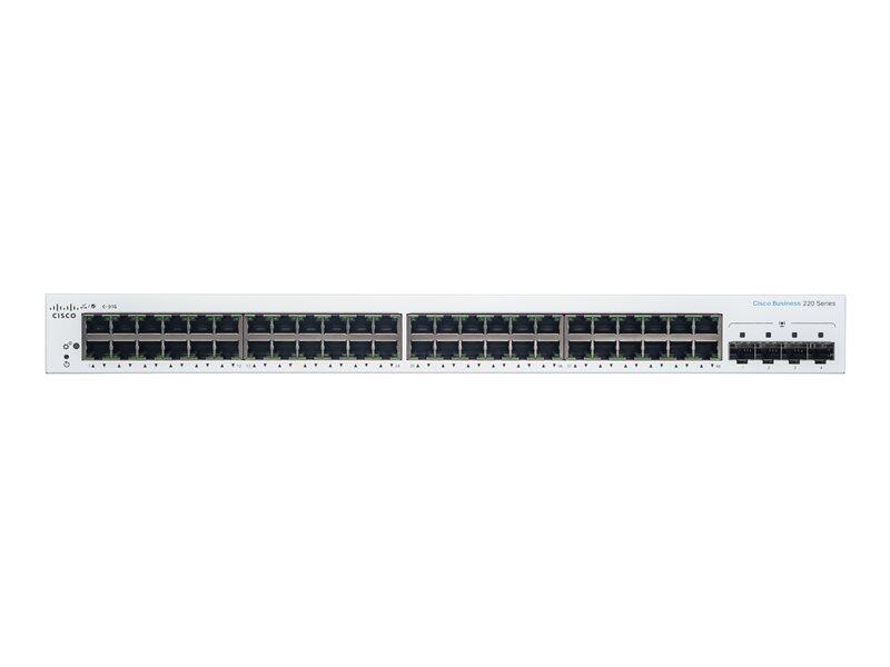 B-WARE Cisco Switch Business 220-Series 52-Port 1GbE smart managed
