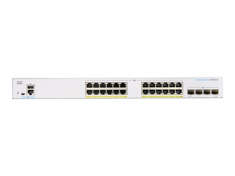 Cisco Switch Business 250-Series 28-Port 1GbE 370W PoE smart managed
