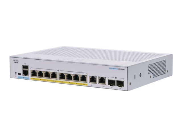Cisco Switch Business 250-Series 10-Port 1GbE 120W PoE smart managed
